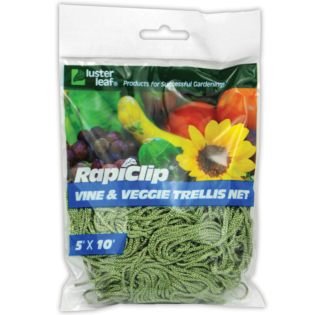 Luster Leaf Rapiclip Vine and Veggie Trellis Net, 5 ft. x 10 ft.