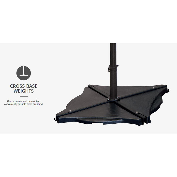 Treasure Garden Cantilever 10' Umbrella, Bronze Finish, Blue Sky Fabric