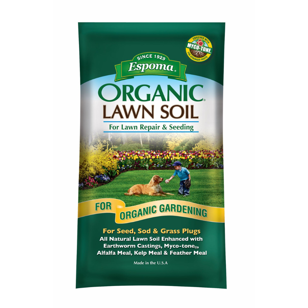 Espoma 1CF Organic Lawn Soil for Lawn Repair & Seeding