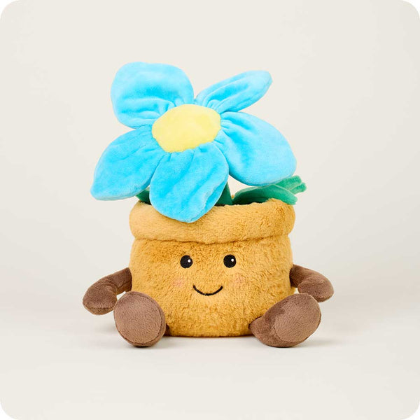 Warmies, Microwavable Blue Flower in Pot Plush