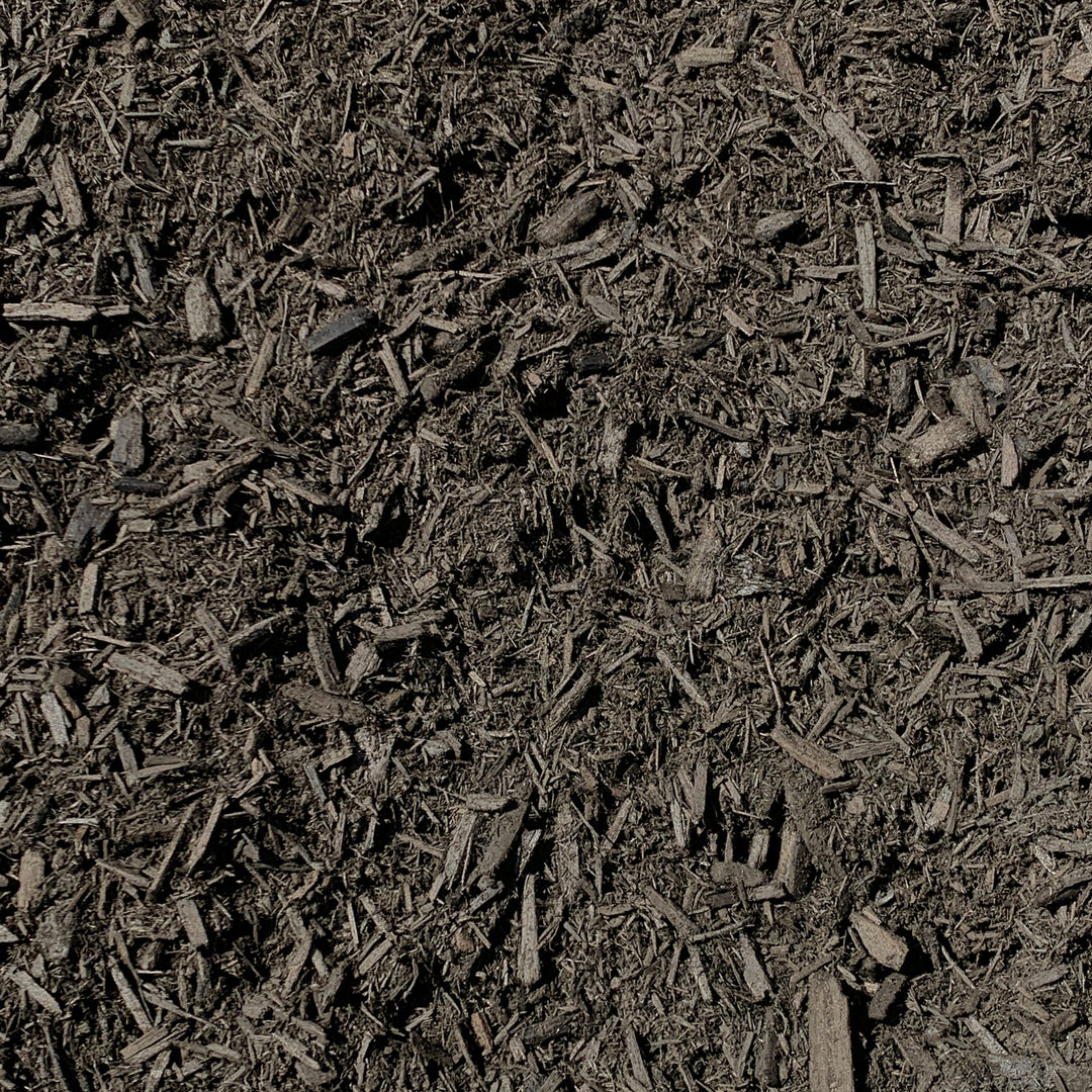 Dyed Dark Brown Mulch, Bulk, Sold By The Yard
