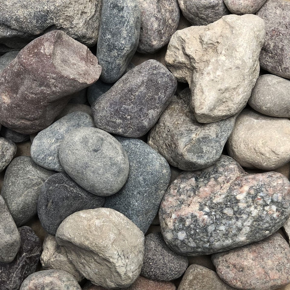 Multi River Rock Large, 1/2 Cu. Ft. Bagged Stone