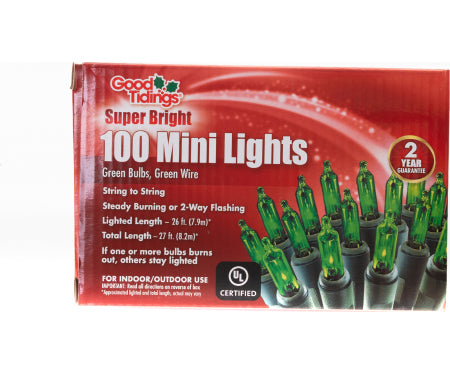 Super Bright 100 Mini Green Lights