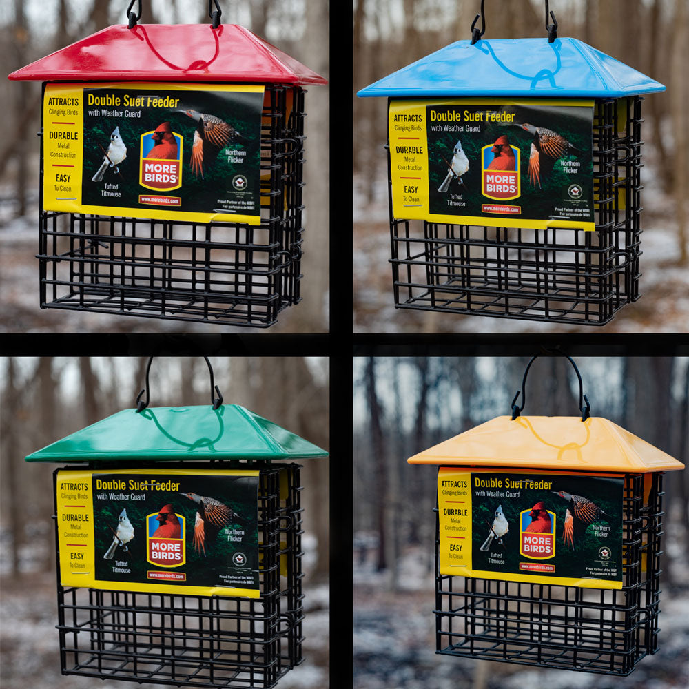 Stokes Weather Guard Double Suet Feeder, Assorted/Sold Individually