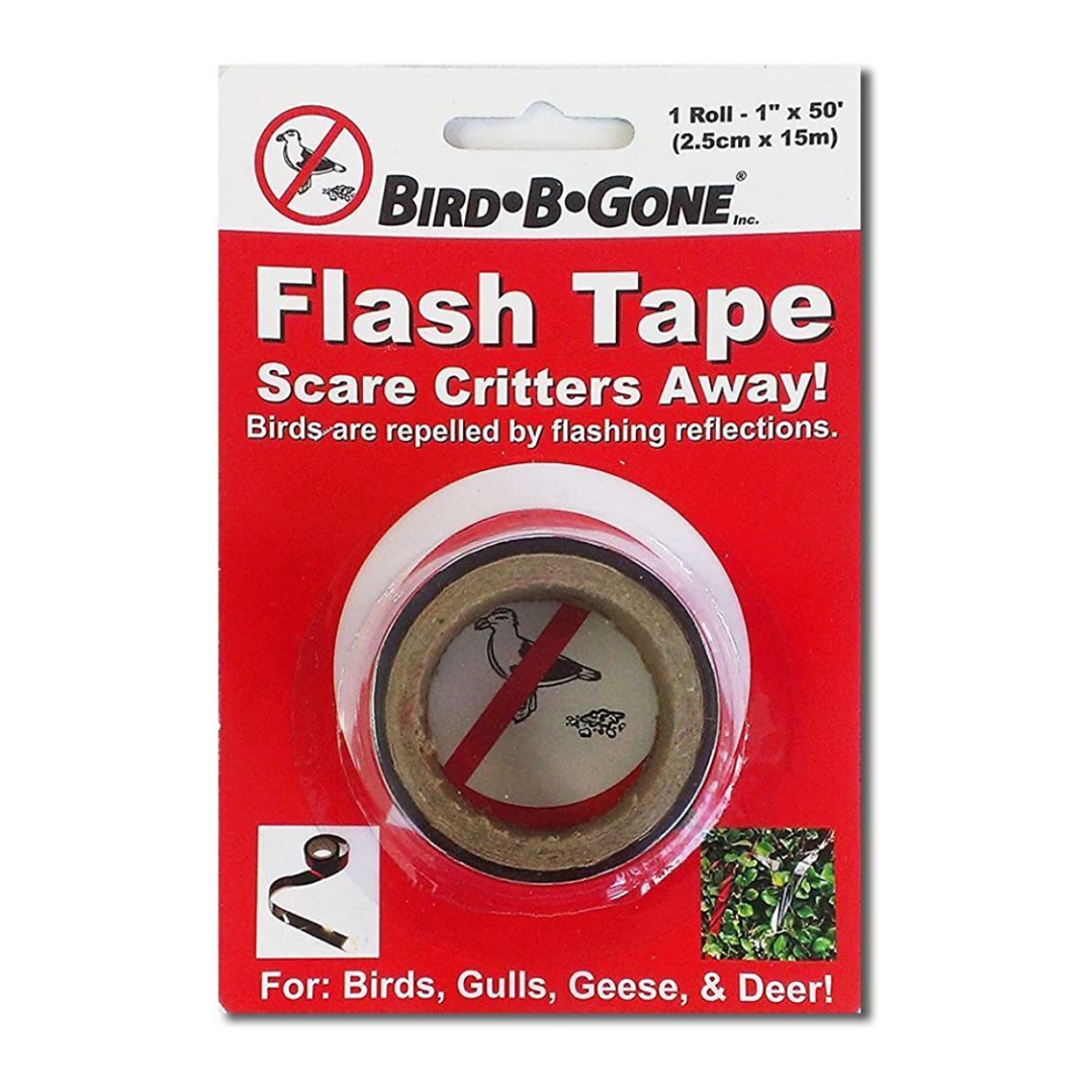 Flash Tape Bird Deterrent, 1" x 50 '