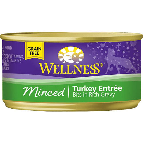 Wellness® Minced Turkey Entree Canned Cat Food, 3 oz.