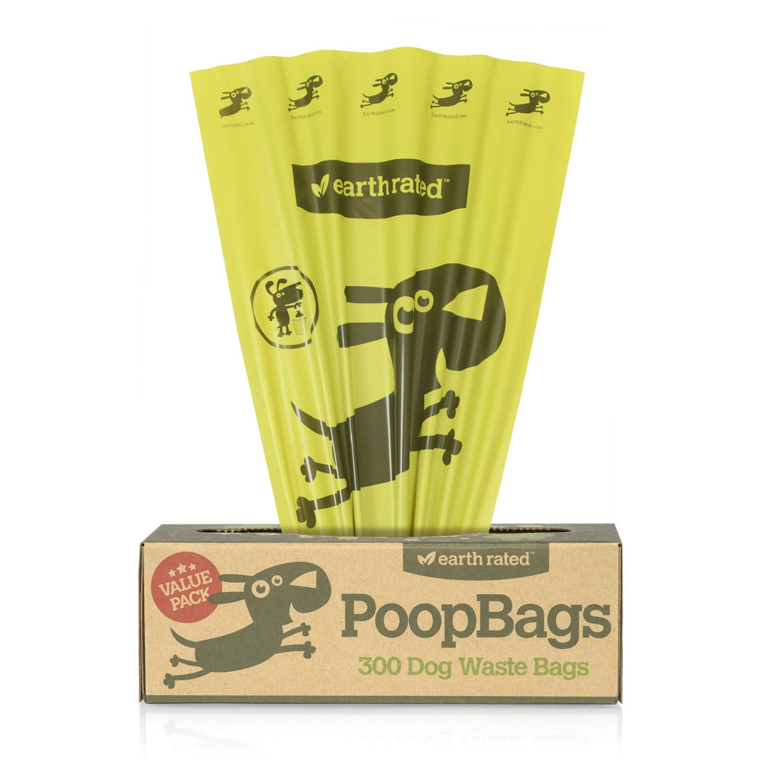 Earth Rated Dog Waste Bags for Pantries and Outdoor Waste Stations - 300