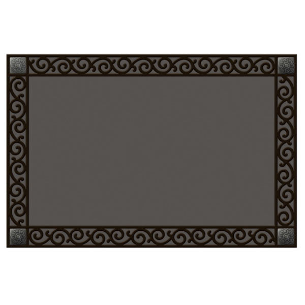 Studio M Recycled Rubber Scroll Doormat Tray