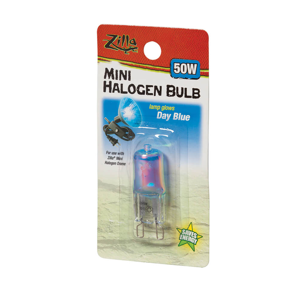 Mini Halogen Bulb, Day Blue, 50 Watt
