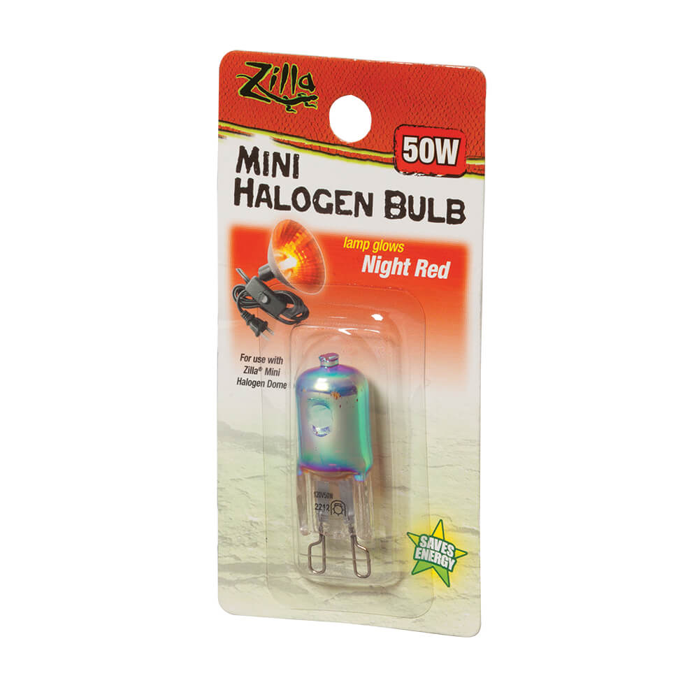 Mini Halogen Bulb, Night Red, 50 Watt