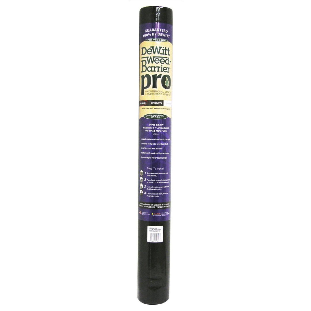 Dewitt 3 ft. x 100 ft. PRO Weed Barrier Pro, Black