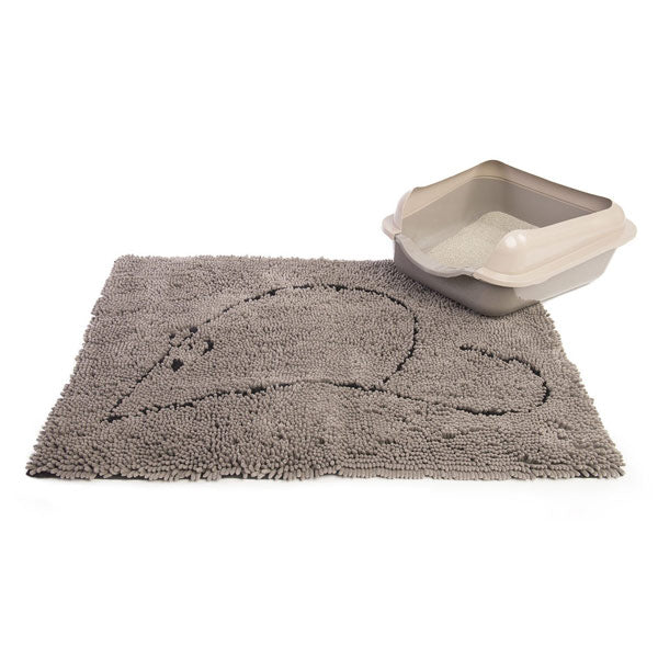 Dog Gone Smart Cat Litter Mat Grey 35" x 26"