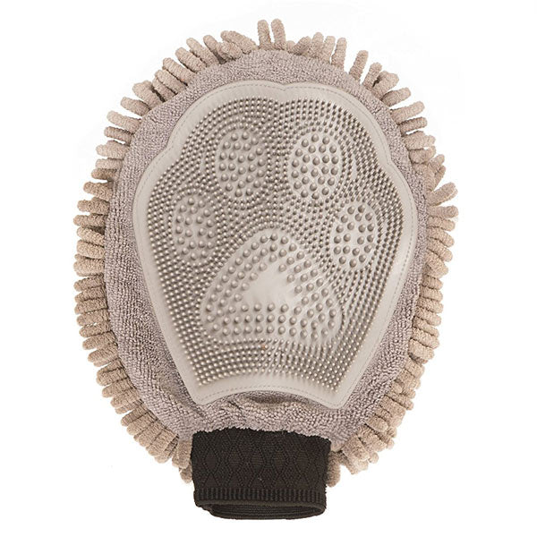 Dirty Dog Grooming Mitt, Gray