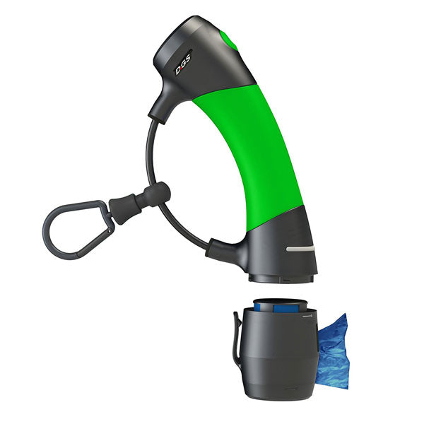 Gismo Handle w/ Poop Bag Dispenser, Lime Green