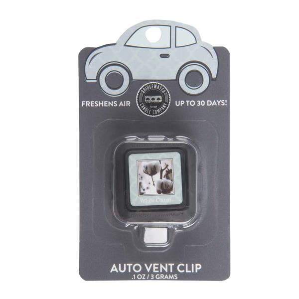 Bridgewater White Cotton Auto Vent Clip