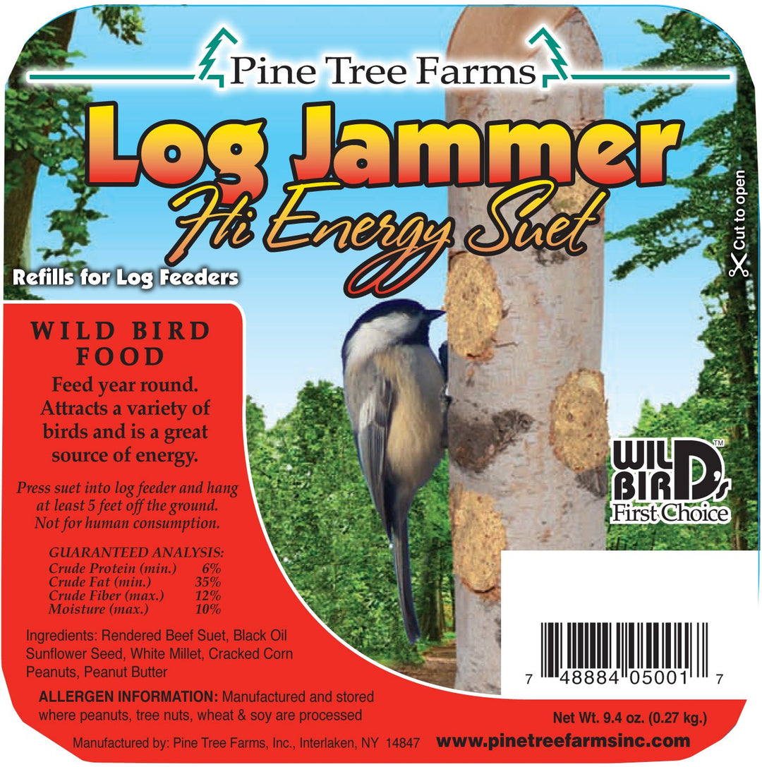 Log Jammer High Energy Suet Plug, 12 oz.