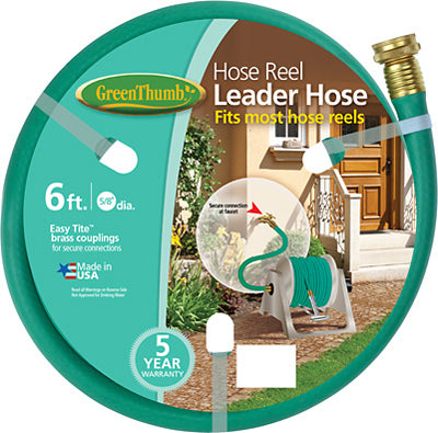 Apex Hose Reel Leader Hose, 5/8 in. x 6 ft.