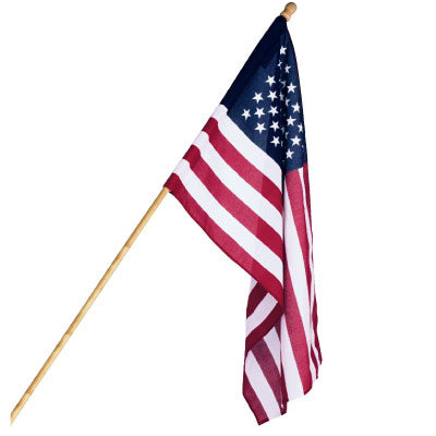 Annin 2' x 4' American Flag with 5' Wooden Pole