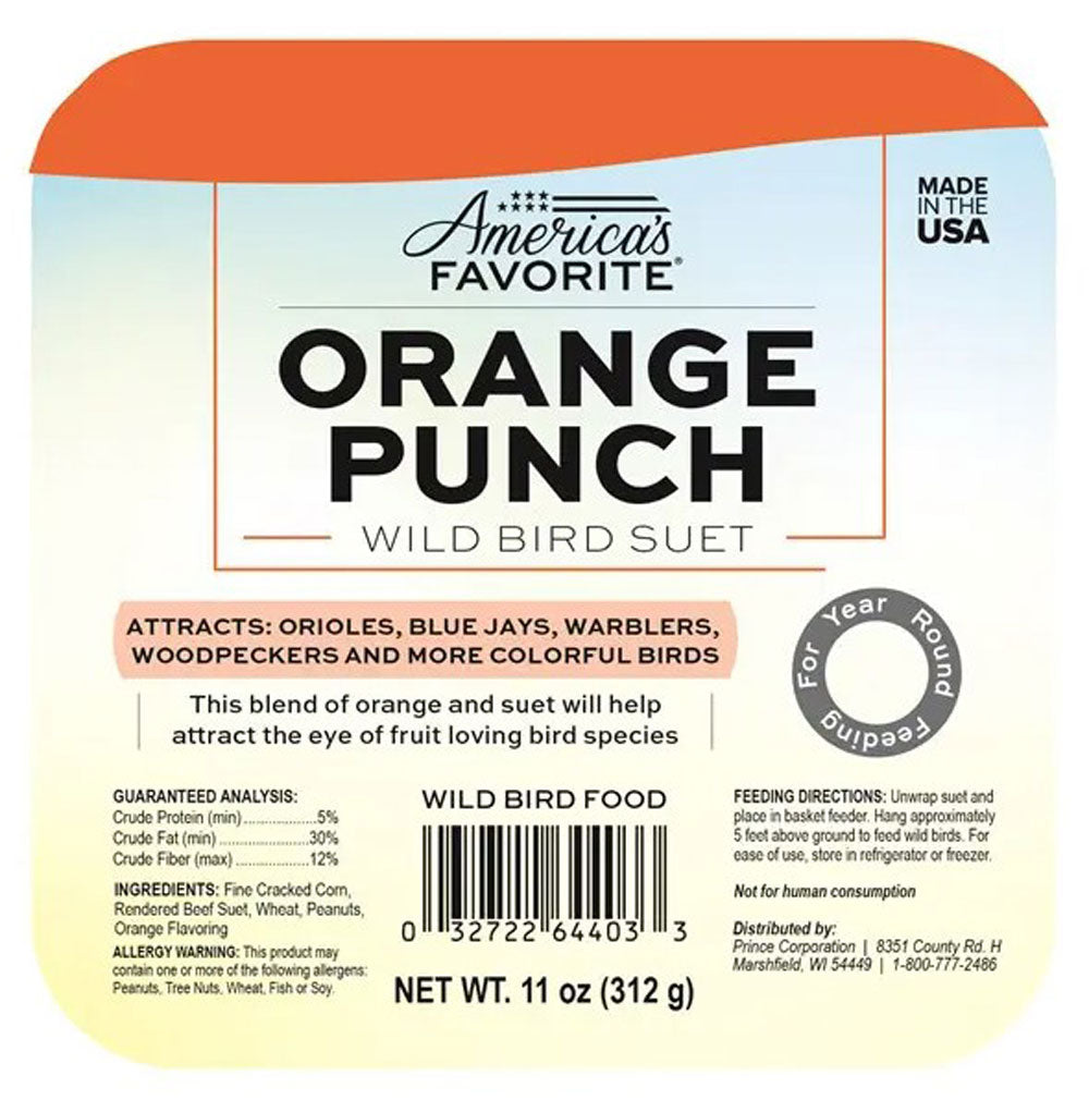 Orange Punch Suet, 11 oz.