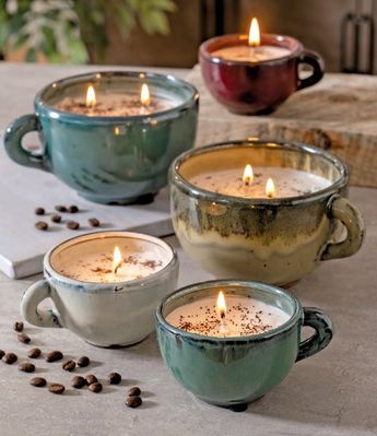 Swan Creek Candle – Small Coffee Cup: Dirty Hot Chocolate (Soy Candle)