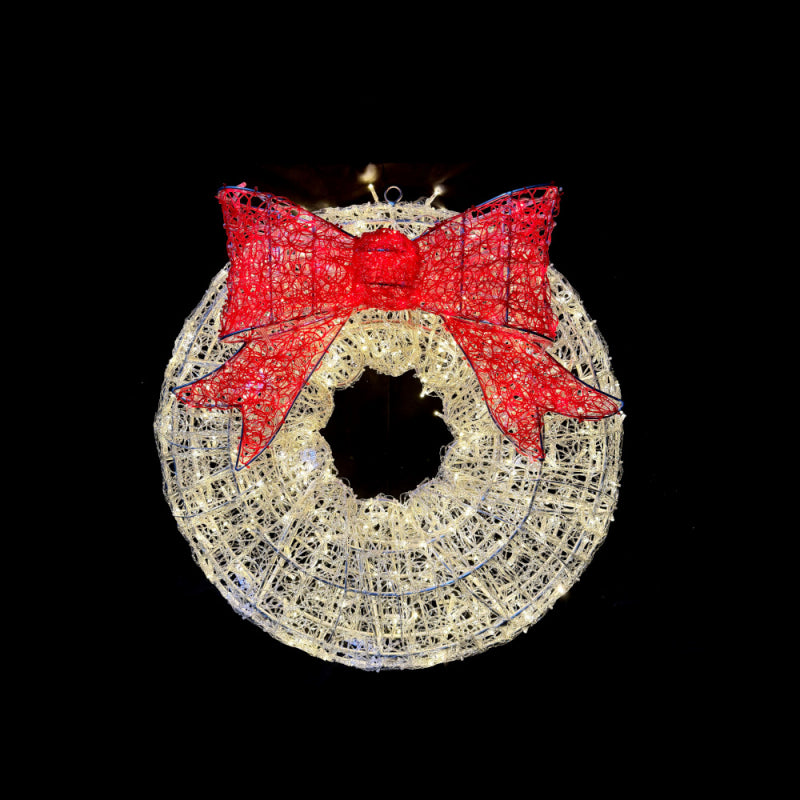 36'' Wreath with Red Bow