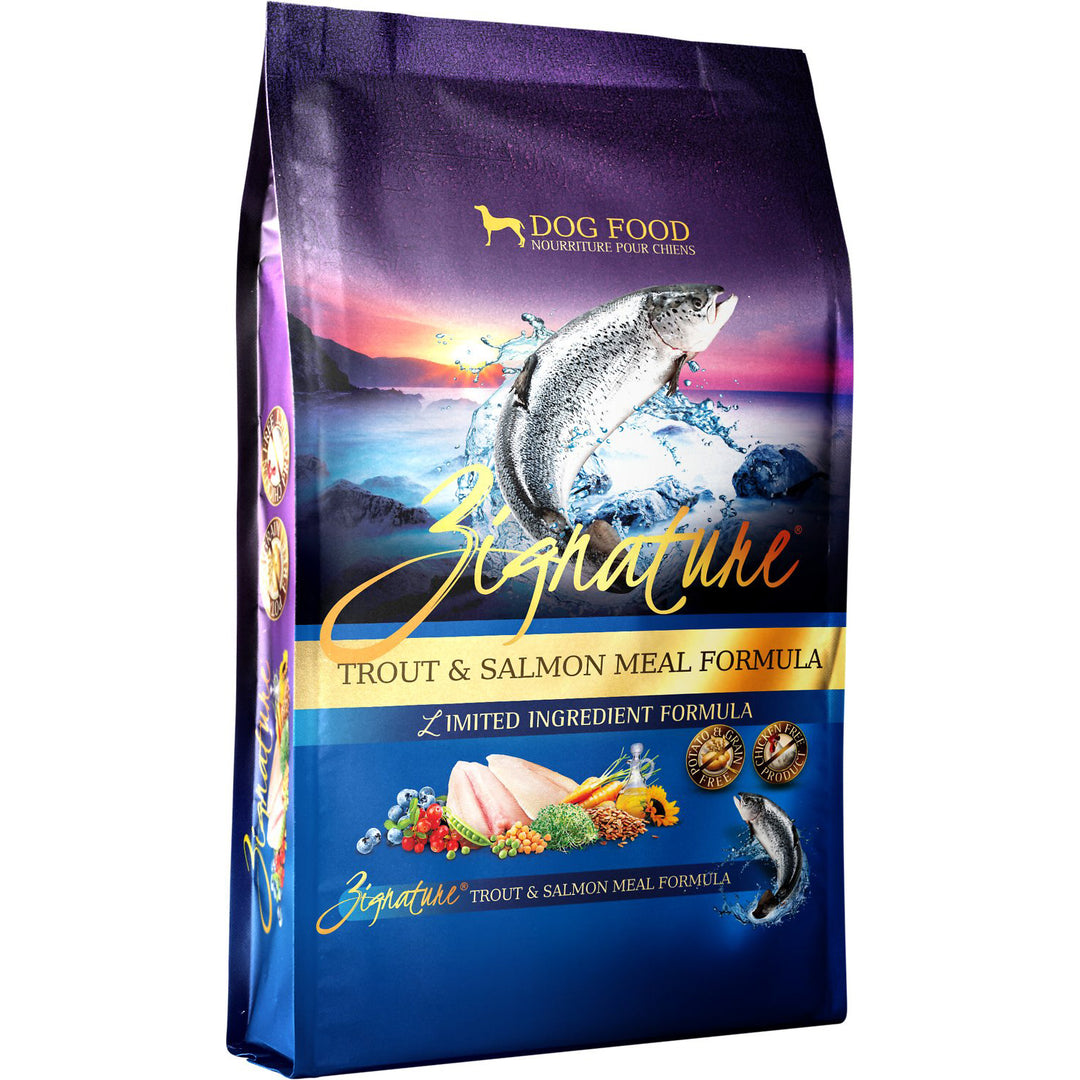Zignature Trout & Salmon Meal Formula Dog Food, 4 LB