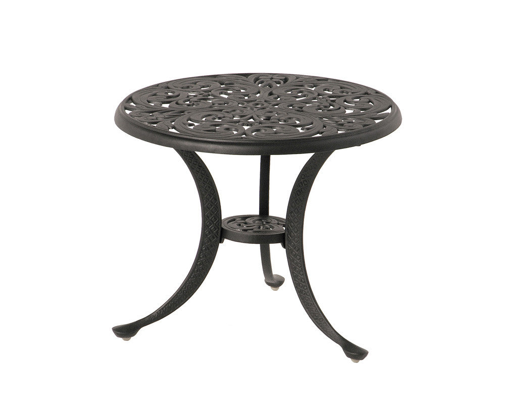 Hanamint, Chateau 21" Round Tea Table, Desert Bronze