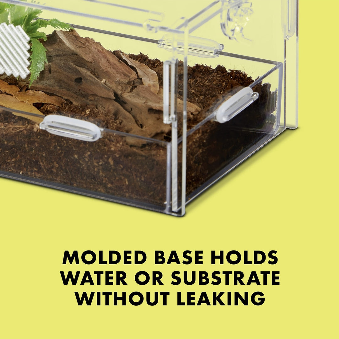 Zilla Micro Habitat Terrariums with Locking Latch Terrestrial, Large