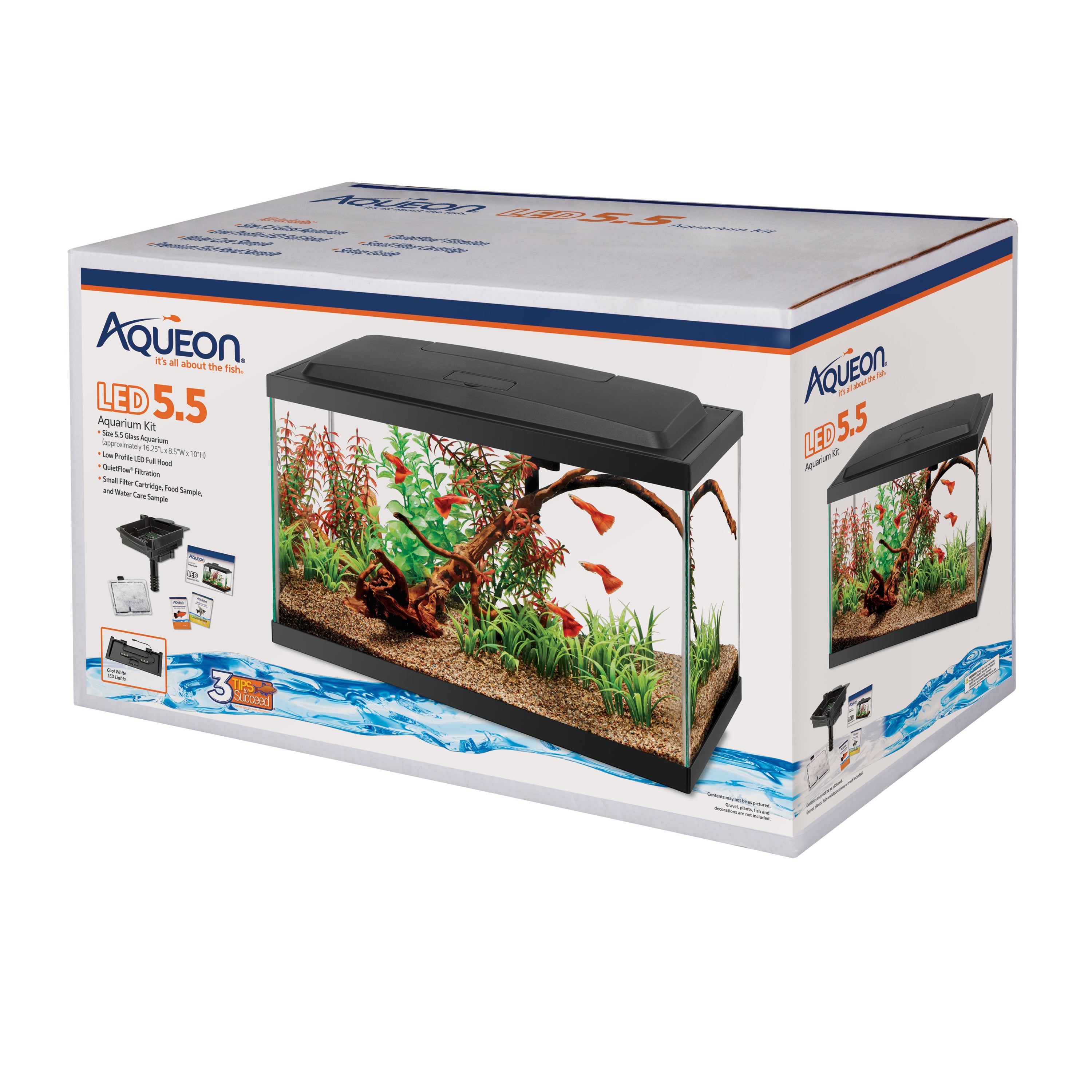 Aqueon 5.5 LED Aquarium Starter Kit