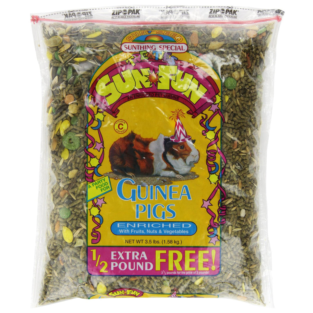 SUN SEED COMPANY SUN FUN DAILY DIET GUINEA PIG FOOD, 3.5 LBS.