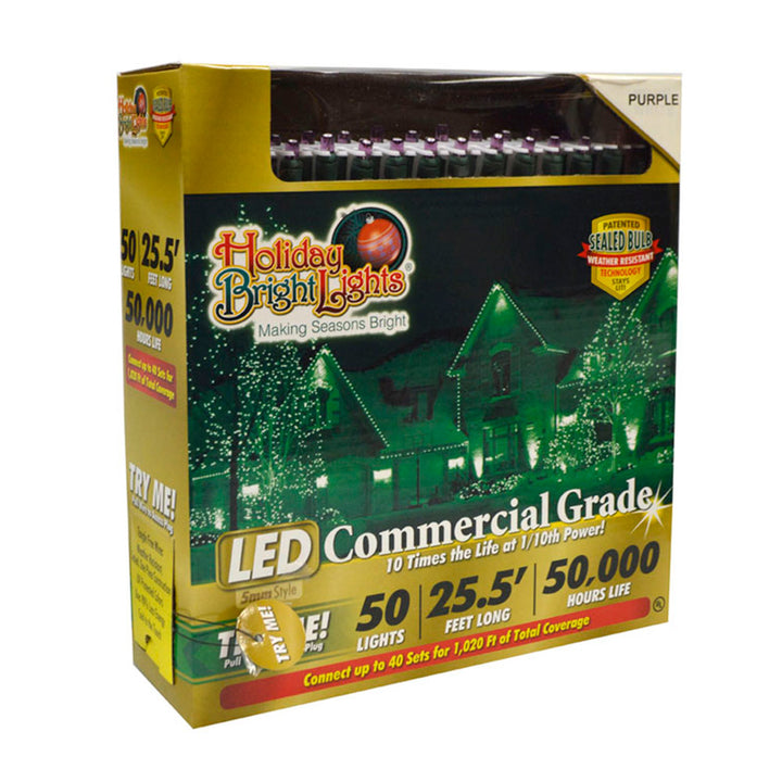 LED 5 MM Contractor Grade 50 Lights - Purple