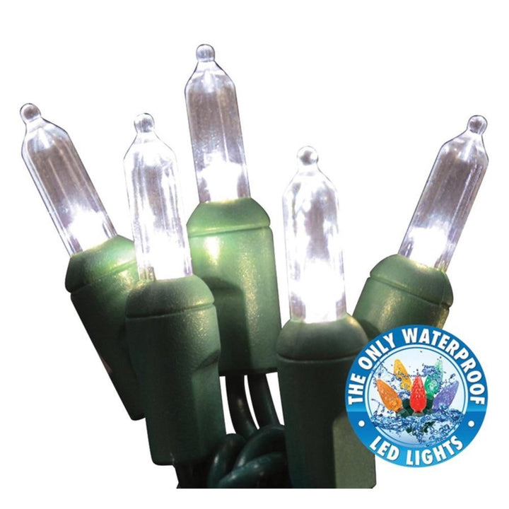 Holiday Bright Lights® LED T5 Commercial Grade 50 Lights/25.5 Ft. Length, Pure White