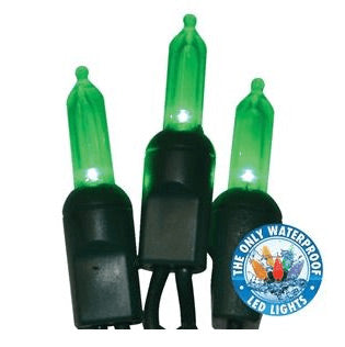 Holiday Bright Lights® LED T5 Commercial Grade 50 Lights/25.5 Ft. Length, Green