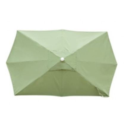 Oblong Market Umbrella, 10 ft. x 6 ft., Canvas Brick Color