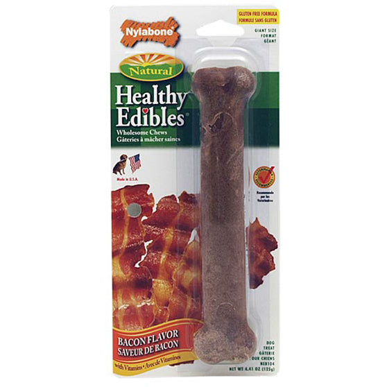 NYLABONE HEALTHY EDIBLES BACON FLAVOR - SOUPER SIZE