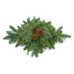 Fresh Cut Door Charm - Holiday Greenery