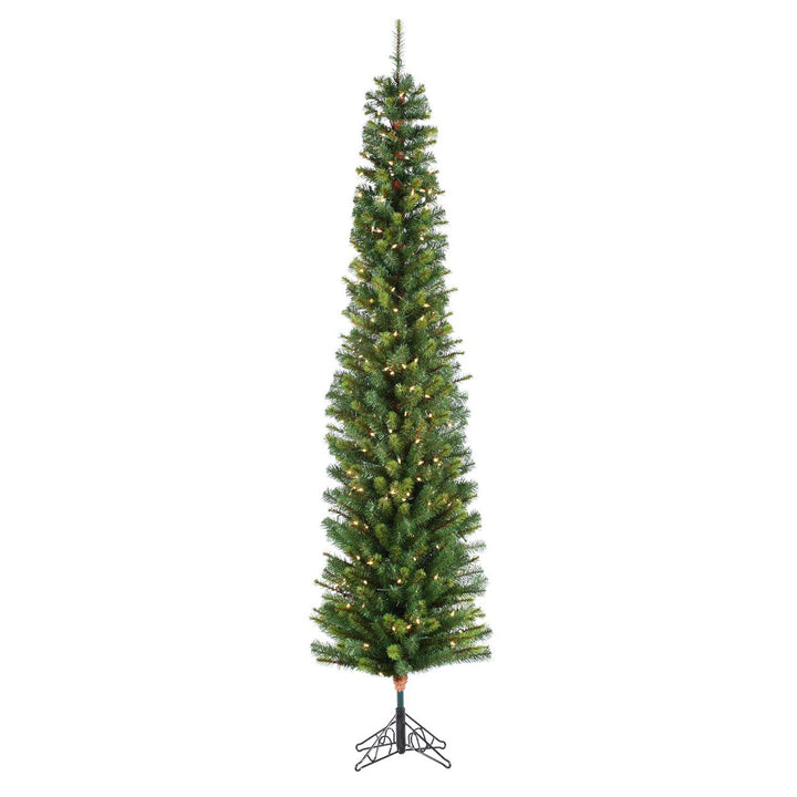 6.5' Darwin Pencil Lifelike Tree, Pre-Lit Clear Lights