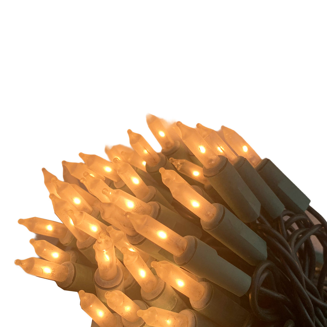 Holiday Bright Lights Commercial Grade Light Set, 105-Lights, 48-Feet Length, White Frost Bulbs