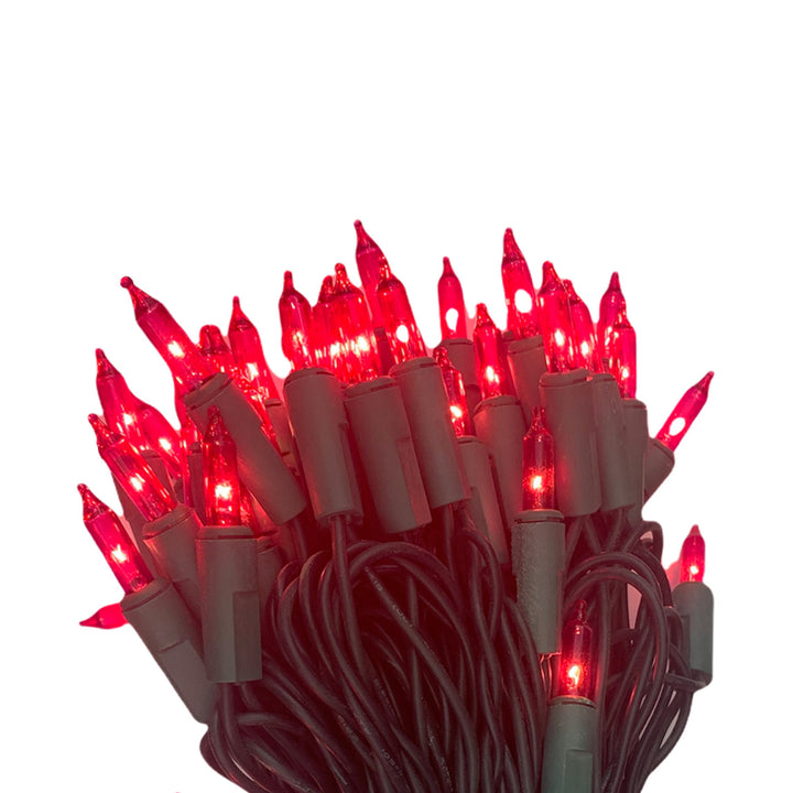 Holiday Bright Lights Commercial Grade Light Set, 105-Lights, 48-Feet Length, Pink Bulbs