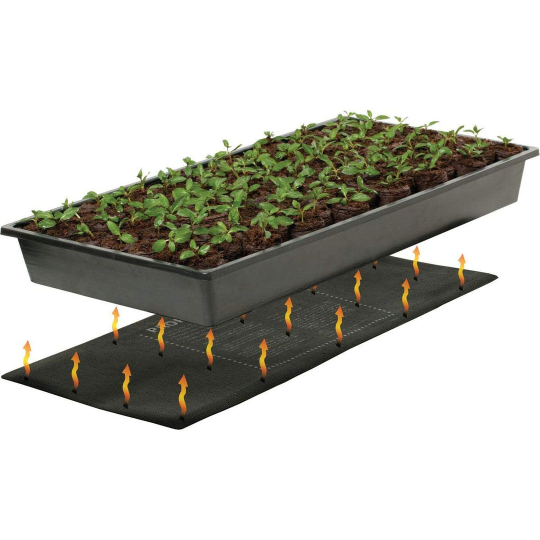 Jump Start Germination Station w/Heat Mat, Tray, 72-Cell Pack, 2" Dome