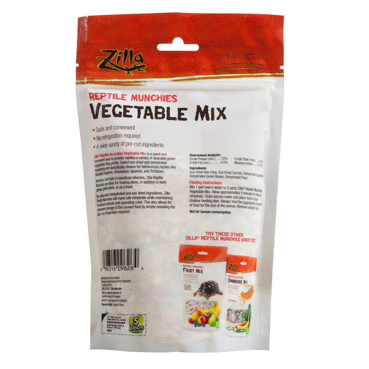 Zilla Reptile Munchies Vegetable Mix, 4 oz.