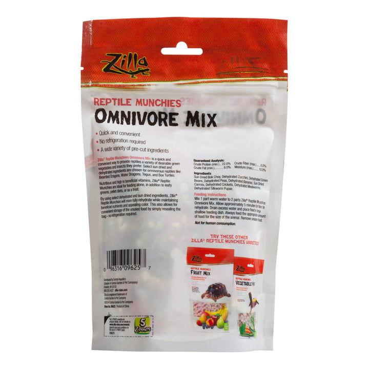 Zilla Reptile Munchies Omnivore, 4 oz.