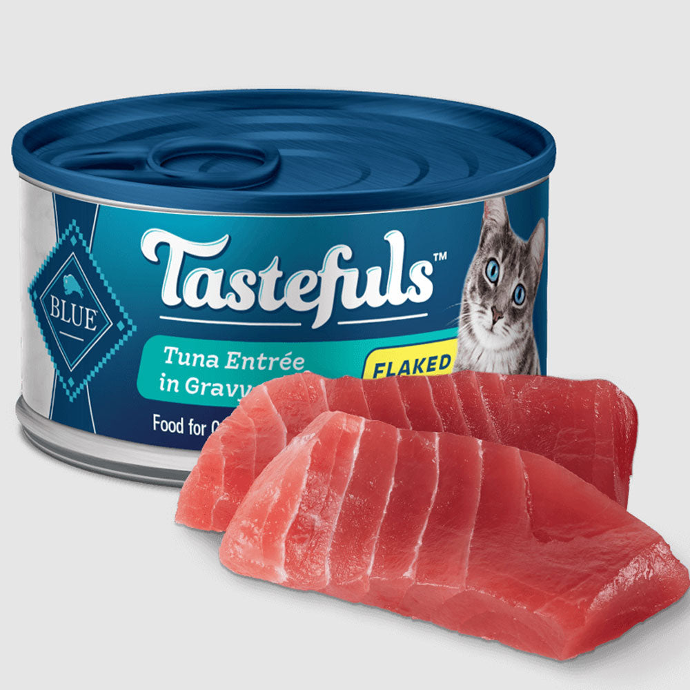 Blue Buffalo, Tastefuls, Flaked Tuna Entrée, Canned Cat Food, 5.5 oz