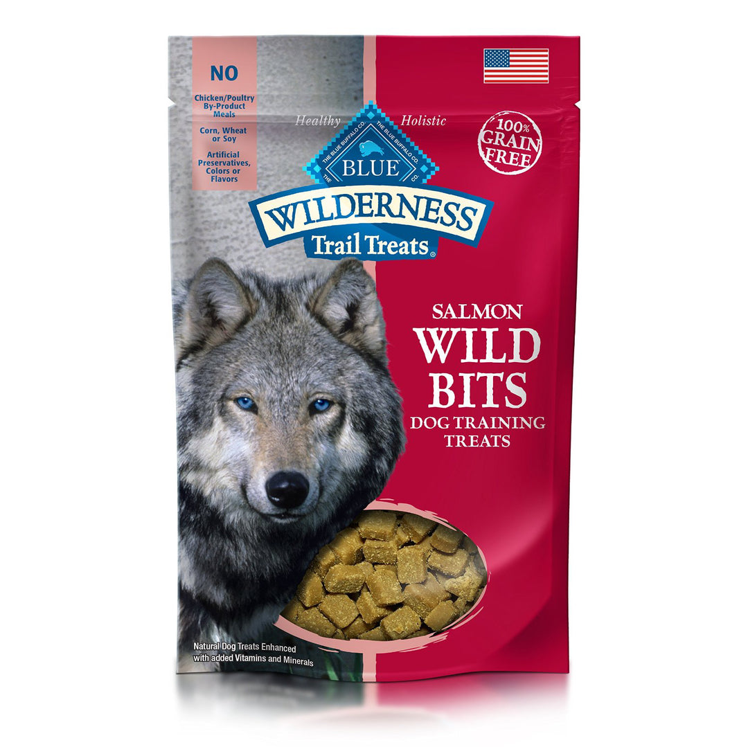 BLUE BUFFALO SALMON WILD BITS DOG TREATS 4 OZ.