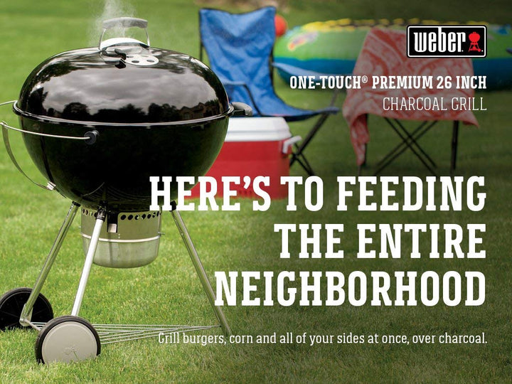 Weber Original Kettle Premium Charcoal Grill, 26", Black