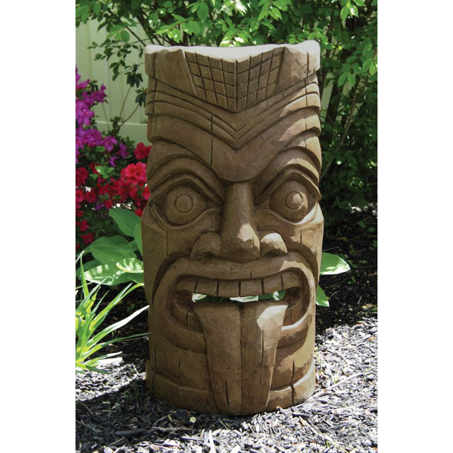 Laughing Tongue Tiki Face Statue, 36"