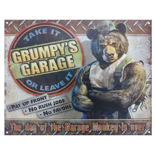 GRUMPY'S GARAGE SIGN