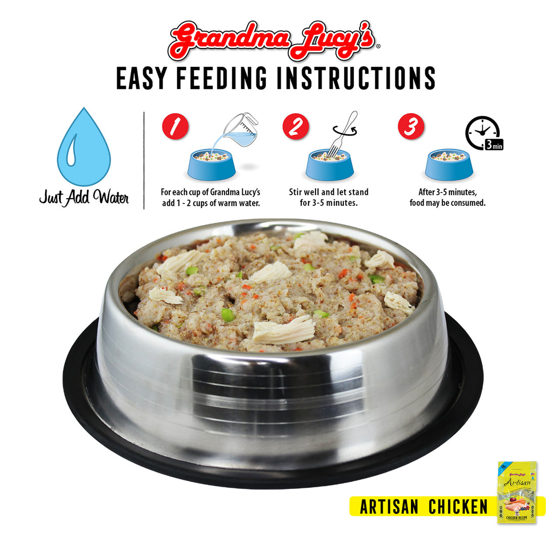 Grandma Lucy's Artisan Freeze-Dried Chicken Recipe Dog Food