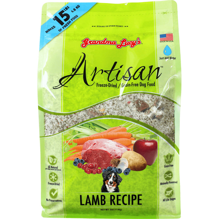 Grandma Lucy's Artisan Freeze-Dried Lamb Recipe Dog Food