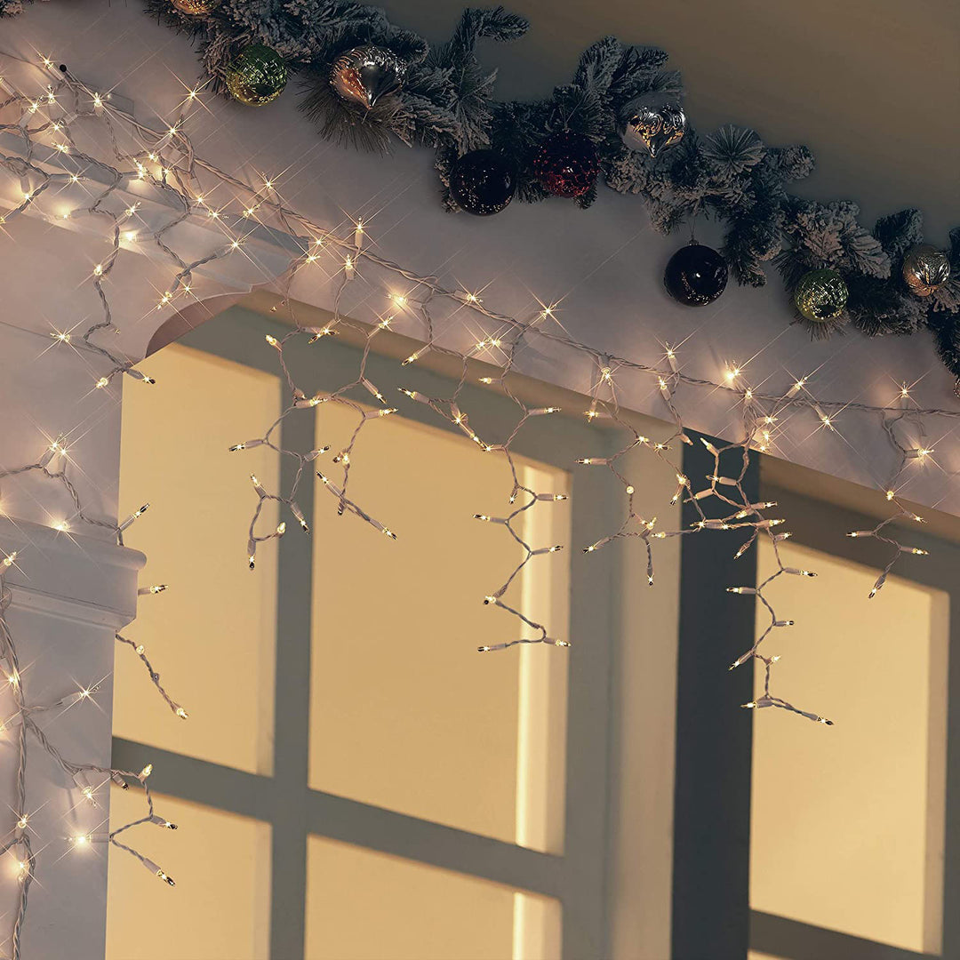 300 CT. High Density Icicle Lights, Clear